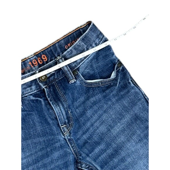 Gap Kids 1969 Original Slim Jeans Boys Size 10 Slim Medium Wash Denim Pant - Picture 2 of 6